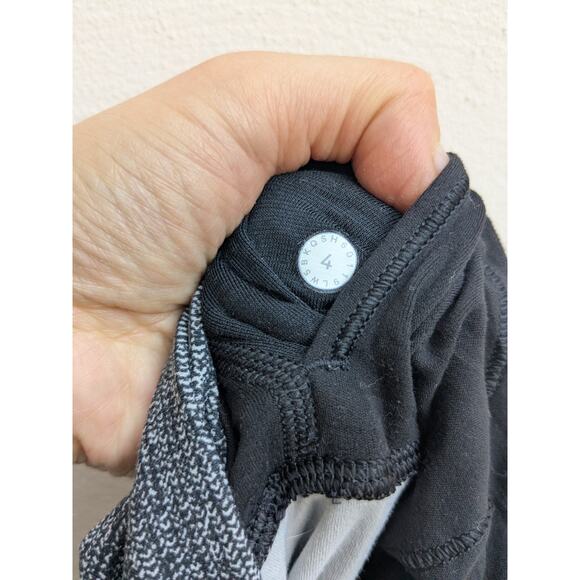 Lululemon Still Mind Tight 28" Interlink Women's Ice Grey Black Size 4 - Picture 15 of 16